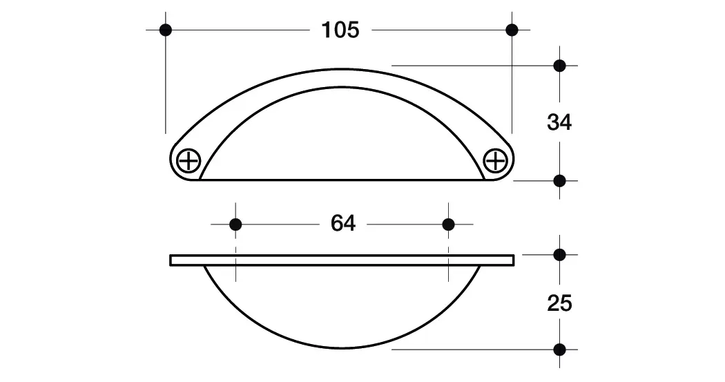 Maniglia Nicchia - Maniglia Mobile Design - Laccato bianco - immagine 5