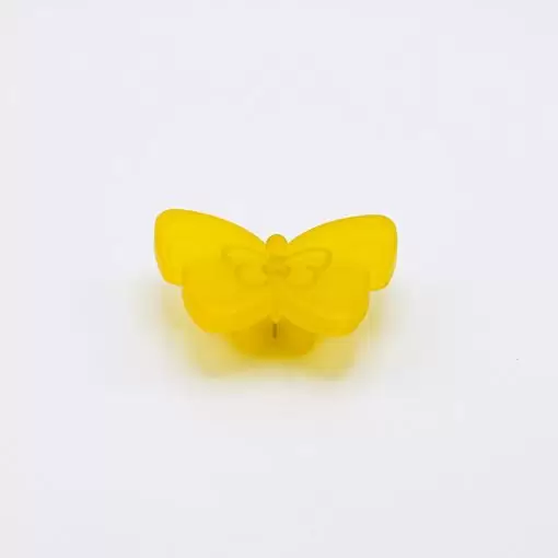 Pomolo Bimbi Farfalla - Pomello Mobile Bambini - Goffrato fine giallo