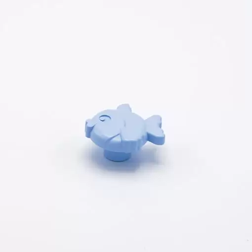 Nemo - Bouton de mobile pour enfant - finement gaufré bleu clair