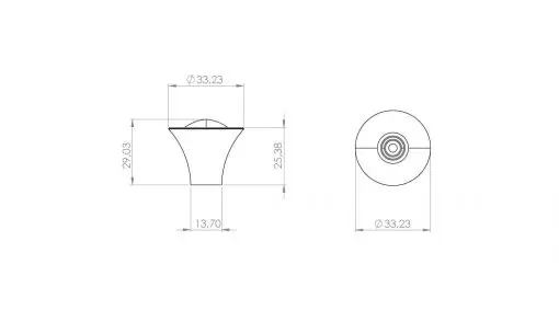 Pomolo Tabya - Pomello Mobile Design - Cromato lucido - Imagen 5