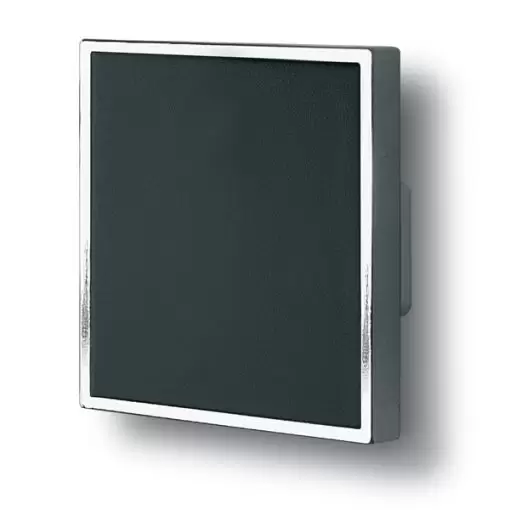 Pomello Cucina Quadra - Pomolo Mobile Cucina - Cassa cromata lucida e placca laccata nera