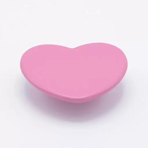 Maniglia Bimbi Cuore - Maniglia Cameretta Bambini - Goffrato fine fuxia - immagine 4