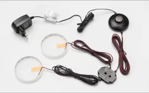 White LED kit for 2 feet with switch
