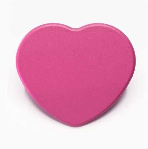 Maniglia Bimbi Cuore - Maniglia Cameretta Bambini - Goffrato fine fuxia - immagine 2