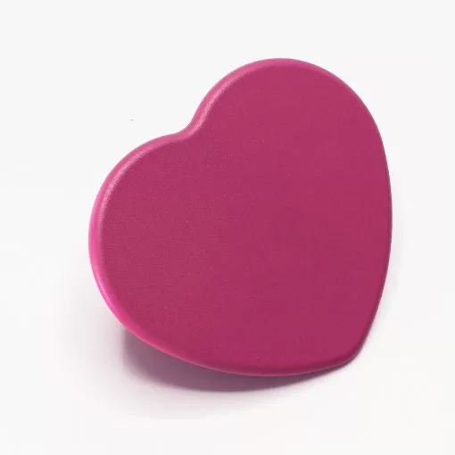 Maniglia Bimbi Cuore - Maniglia Cameretta Bambini - Goffrato fine fuxia - immagine 3