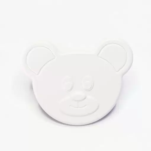 Mango infantil Oso Yoghi - Mango móvil infantil - Blanco gofrado fino