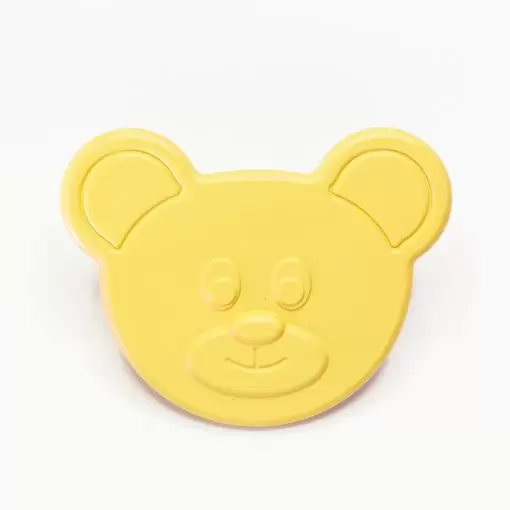 Maniglia Orso Bambini Yoghi - Maniglia Mobile Bambini - Goffrato fine giallo