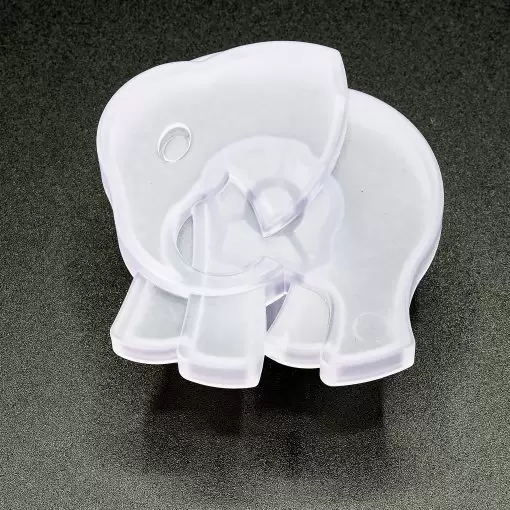 Pomolo Bimbi Elefante - Pomello Mobile Bambini - Effetto vetro satinato color opalino - immagine 2