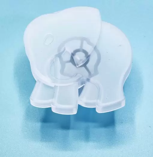 Pomolo Bimbi Elefante - Pomello Mobile Bambini - Effetto vetro satinato color opalino - immagine 4