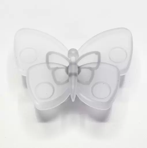 Pomo Mariposa - Pomo para muebles infantiles - Color opalino efecto cristal satinado