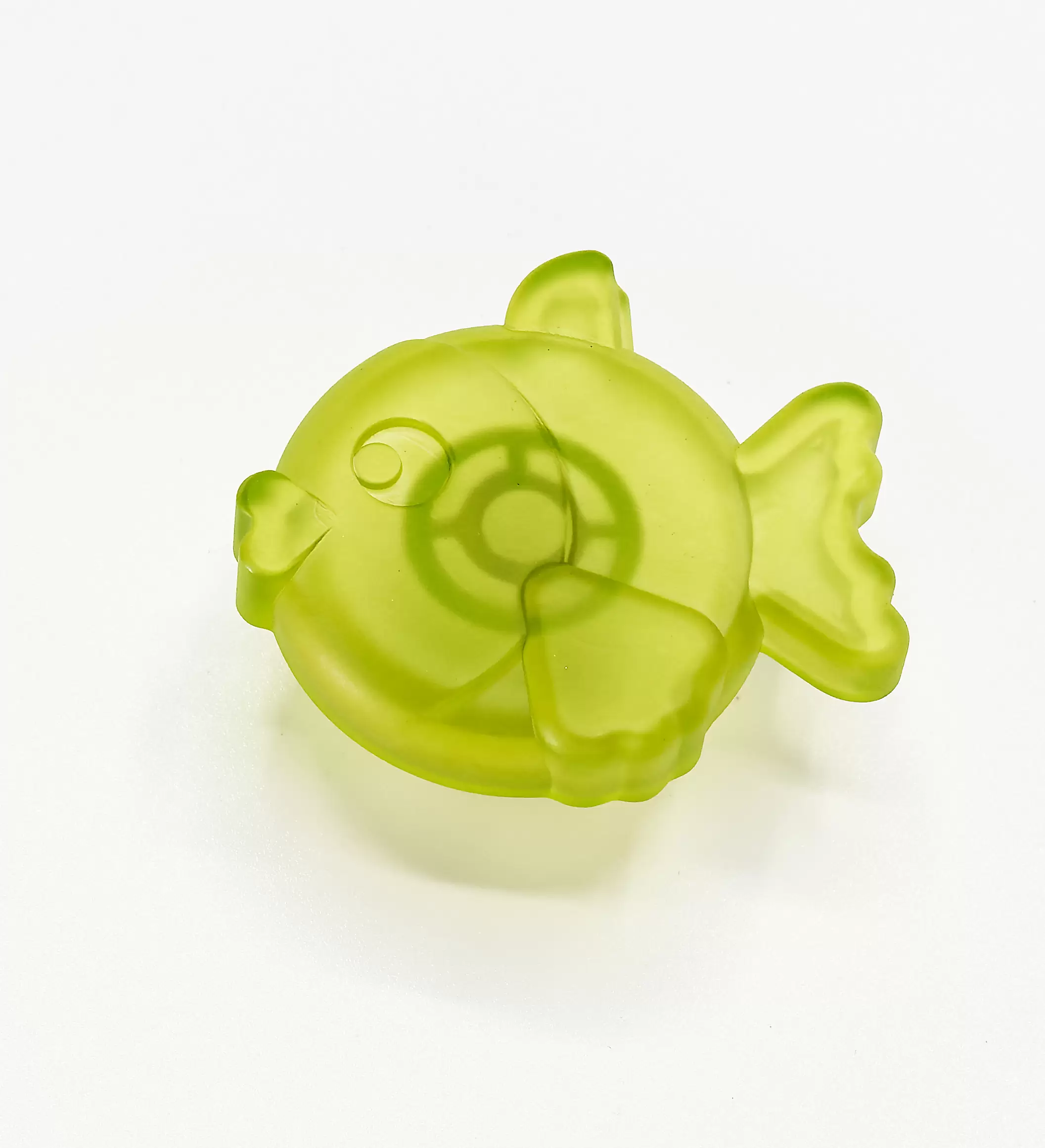Nemo - Children's Furniture Knob - Satin glass effect green