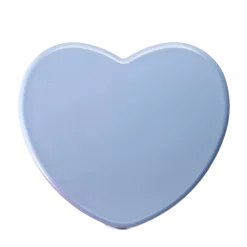 Children's Handle Heart Big - Children's Mobile Handle - Fine Embossed Light Blue