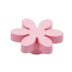 Pomello Bimbi Blume - Kindermöbelknopf - Feine Prägung Rosa