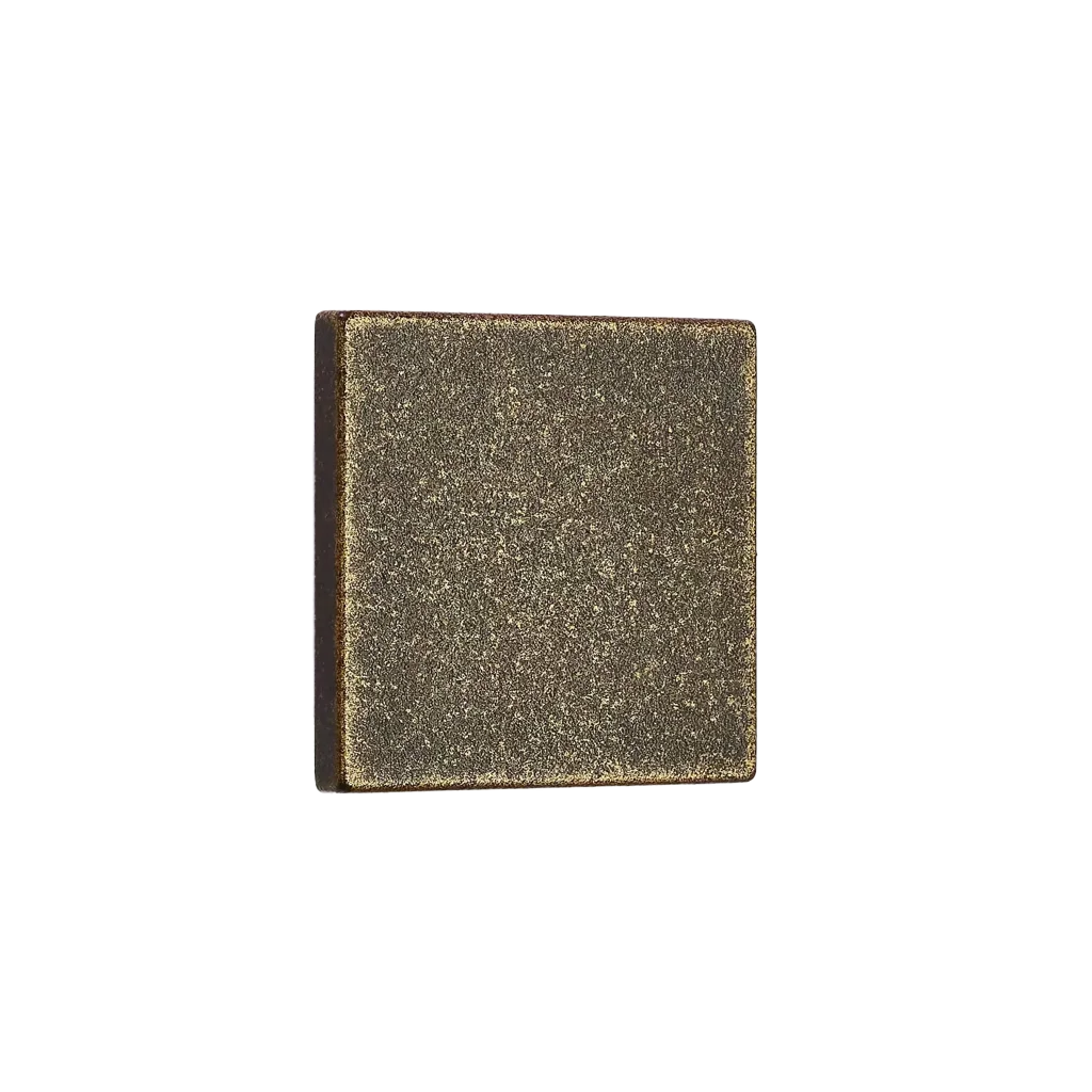 Antiker quadratischer Knopf - Antiker Möbelknopf - Bronze-Effekt