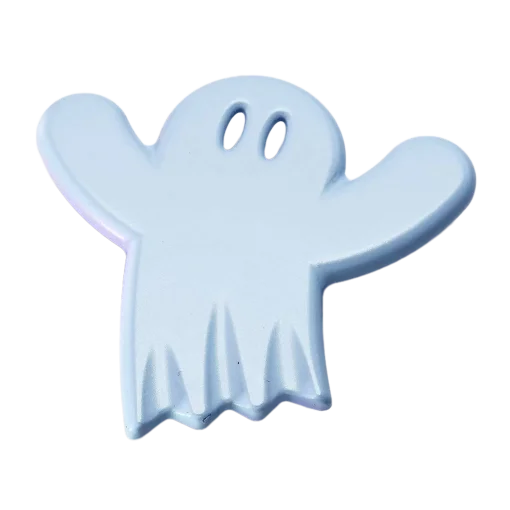 Ghost - Kindermöbelknopf - Fein geprägter hellblauer Knopf