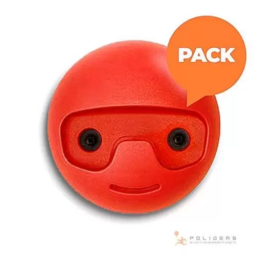 percha infantil polideas pack rojo