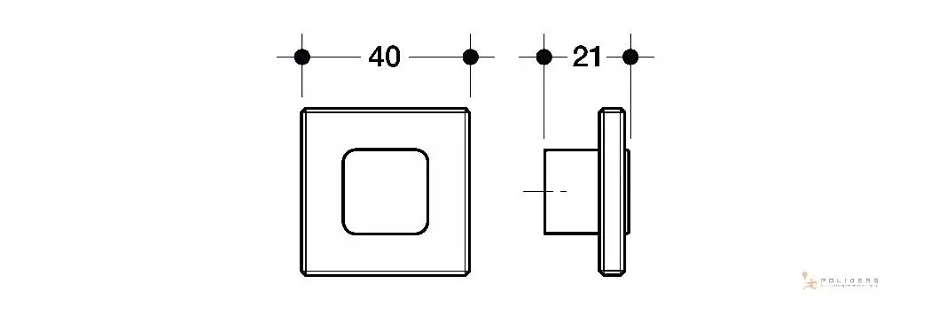 disegno pomolo mobile d q tecnico